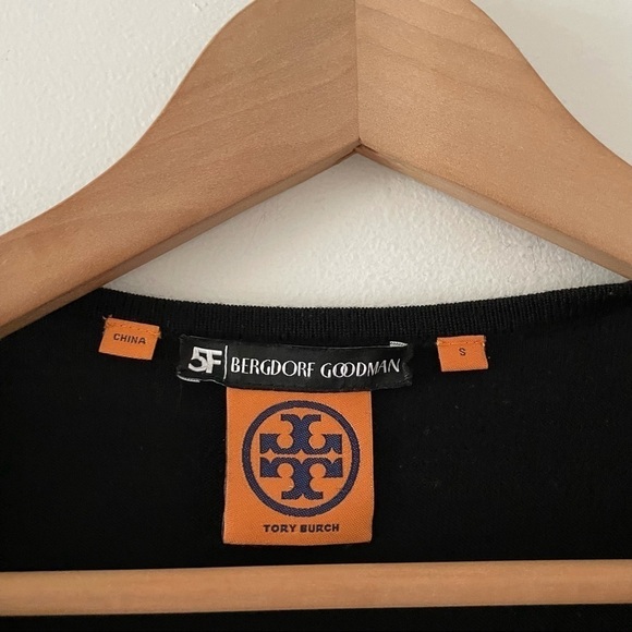 Tory Burch Wool Knit Ruffled Trim Long Cardigan - Picture 7 of 7